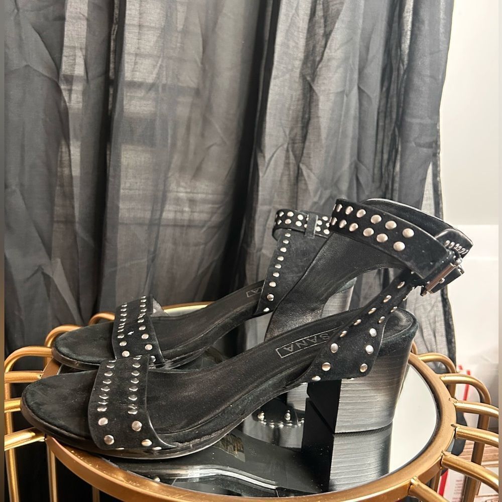 Sol Sana Porter Studded Suede Heel Sandals - Picture 3 of 5